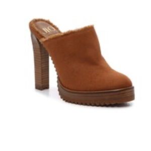 JLO JENNIFER LOPEZ FLORY PLATFORM MULE - Size 6